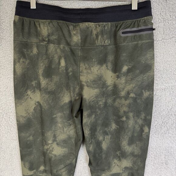 Under Armour Pants Mens L Green Tapered Leg Running Active Gym Stretch - Picture 8 of 11